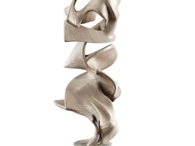 Abstract Sculpture Low-poly 3D model