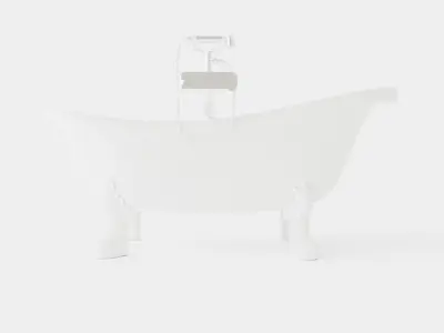 Bath Tub Low-poly 3D model