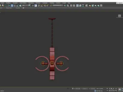 Hollis Jones Lucite Chandelier Low-poly 3D model