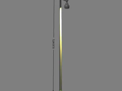 Street Furniture - Outdoor Lighting - Street Lamp VII Low-poly 3D model