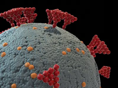 Coronavirus Covid19 with LODs Free 3D model