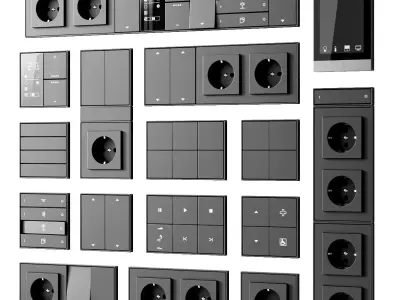 Ekinex sockets and switches 3D model