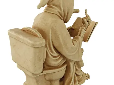 the grim reader 3D model