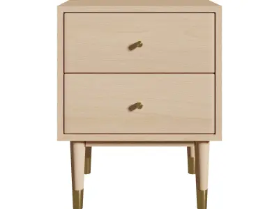 Ambrose Bedside Table Low-poly 3D model