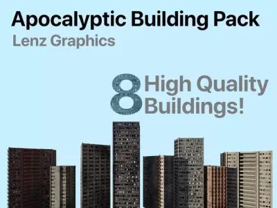 Apocalyptic Building Pack 3D model