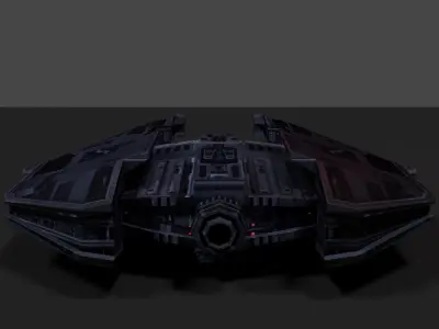 Ship - Sith Fury Low-poly 3D model
