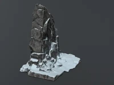Buddha Rock Low-poly 3D model get