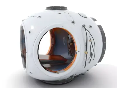 Futuristic Lighting Sphere Model Pack Low-poly 3D model