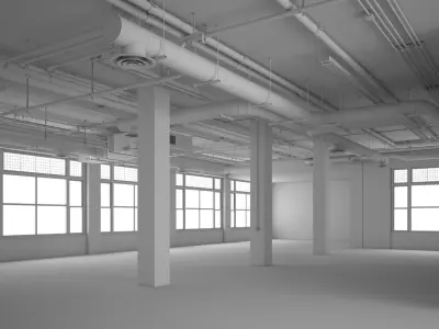  Industrial Office Interior -no materials- 
