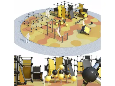 Children playground 4 3D model