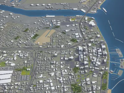 Corpus Cristi  Low-poly 3D model