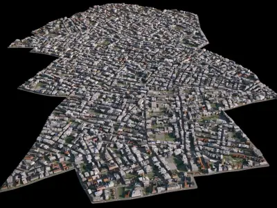 City 04 Low-poly 3D model