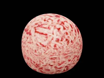 Raw Ground Beef Low-poly 3D model