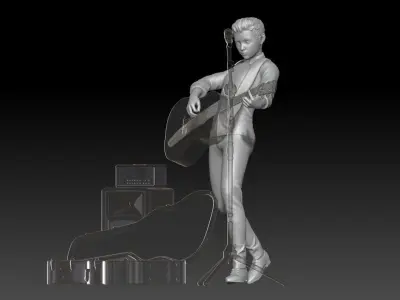 street musician MAN 4 3D print model