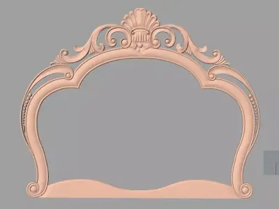 Photo frame 3D relief models STL Files used for CNC Router E647 3D model