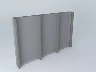 3 glass panel Free 3D model