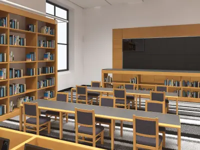  School Library Interior 