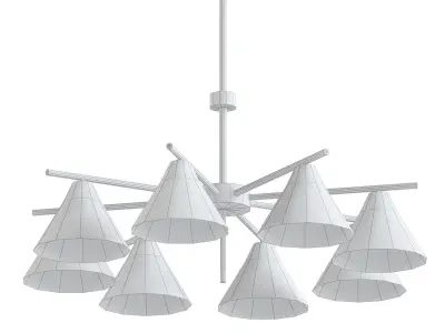 AK752 glass pendant light for living room 3D model