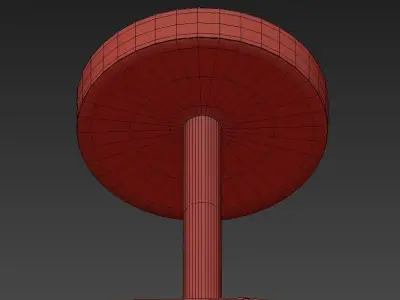 Capiz Tiered Chandelier 3D model