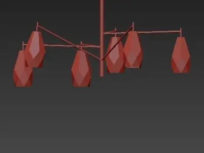 Popigai chandelier 3D model purchase