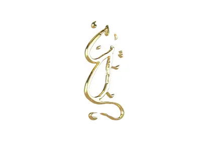 Chinese Zodiac Mouse Oracle Bone Inscriptions v1 003 Low-poly 3D model