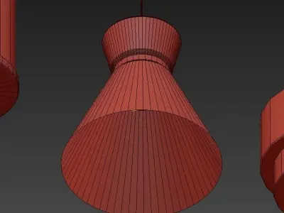 Modern gold pendant lamps 3D model