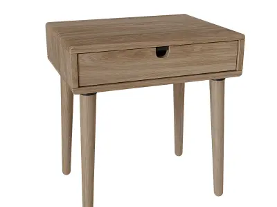 Mid Century Nightstand bedside table 3D model