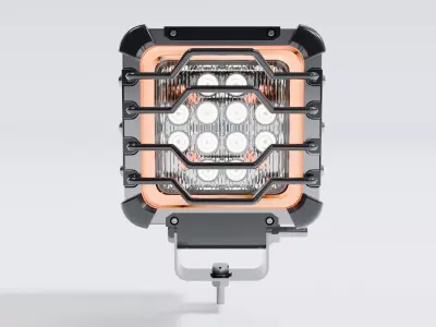 LED Work Lights Offroad Light Low-poly 3D model