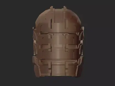 DEAD SPACE HELMET PRINTABLE VERSION STL 3D print model