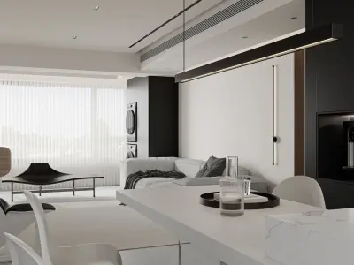 apartment interior scenes        3D model 10