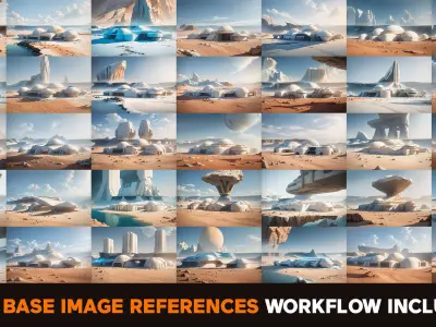 500 Photo Reference Pack Mars Sci-fi Base Station Daily Texture