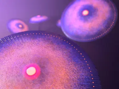 Fantasy Mushrooms Collection Low-poly 3D model