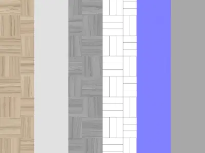 Parquet - Laminate - Wooden floor 3D model 3