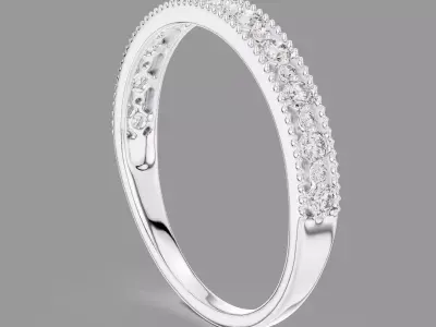  Eternity Light Diamond Band Ring  3D print model