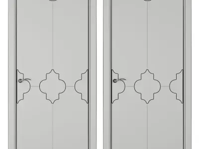 Entrance door set199 3D model