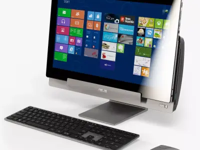 Asus Transformer AiO all-in-one PC Low-poly 3D model