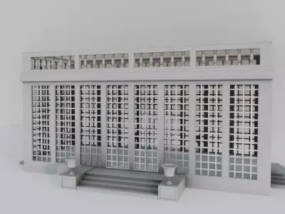 Building C02 Low-poly 3D model