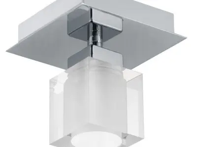 Soho Light Cluster Square Semi Flush Mount 3D model