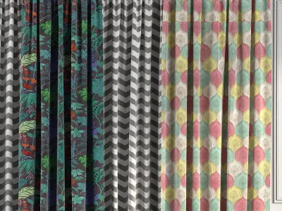 Curtain Set 79 3D model