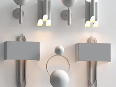 Wall Lamp Collection 3D model