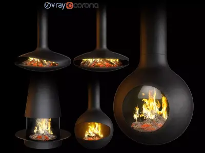 Fireplace set Focus Creation 2 3D model