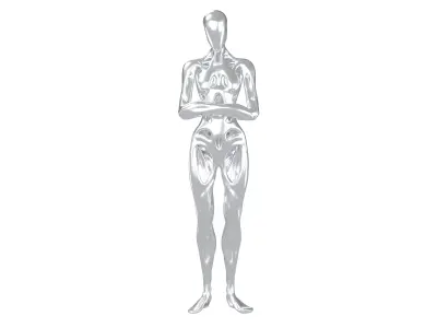 Abstract Human Shape Sculpture v2 002 Low-poly 3D model