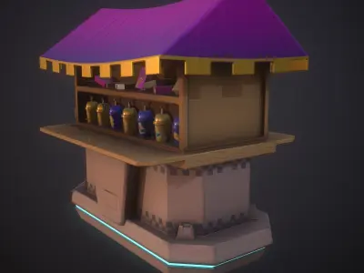 Stylized Fly Shop 3D model