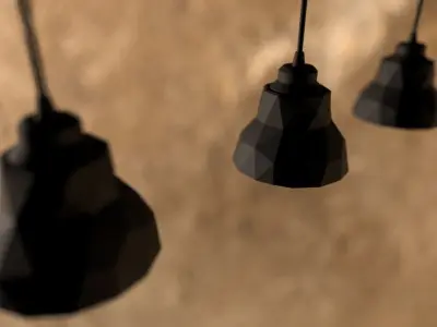 hangar03 hanging lamp 3D print model