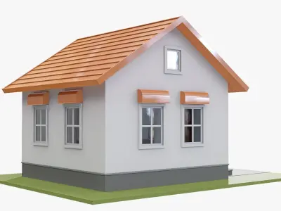 house Low-poly 3D model