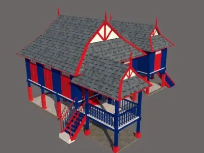 RUMAH TRADISIONAL MELAYU JOHOR DARUL TAKZIM Free 3D print model