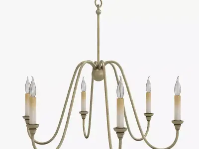 Currey and Company - Orion Chandelier Lighting 3D model