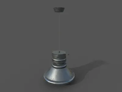 Industrial Ceiling Light Free 3D model