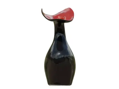 Black Ceramic Vase Free 3D model