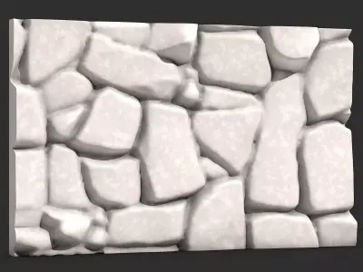 Wall Kitbash Stone Facade Set 3D print model
